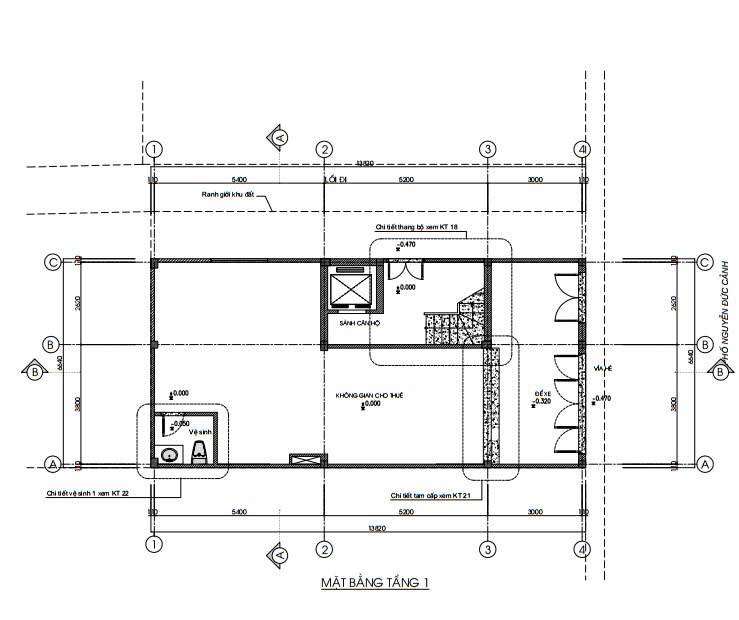 Cho thuê Mặt Phố Đền Lừ, 3 tầng x 100m2, thông sàn - Ảnh 2